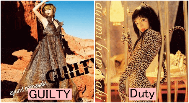 浜崎あゆみ「Duty」「GUILTY」CDジャケット