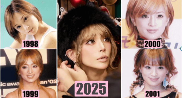 浜崎あゆみの最近と1998年~2001年の昔と顔比較