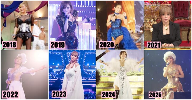 浜崎あゆみ体型2018年~2025年比較